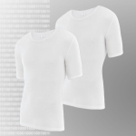 Podkoszulek e.CLASSIC krótki rękaw, gładki - dwupak