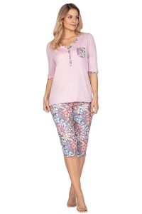 Piżama damska z dzianiny bawełna + modal  - Monika