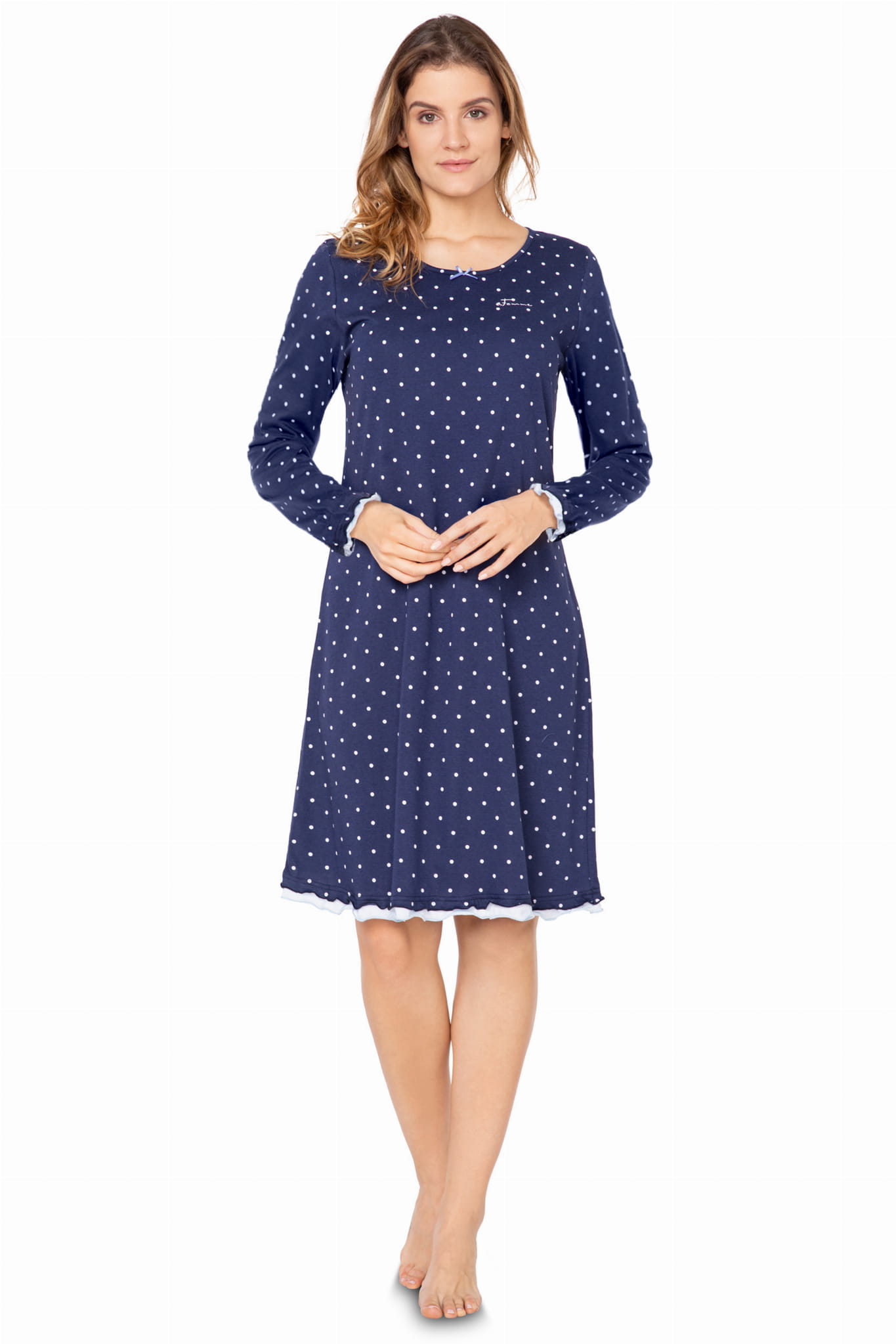 Koszula nocna damska bawełna/modal - Marion - różne druki