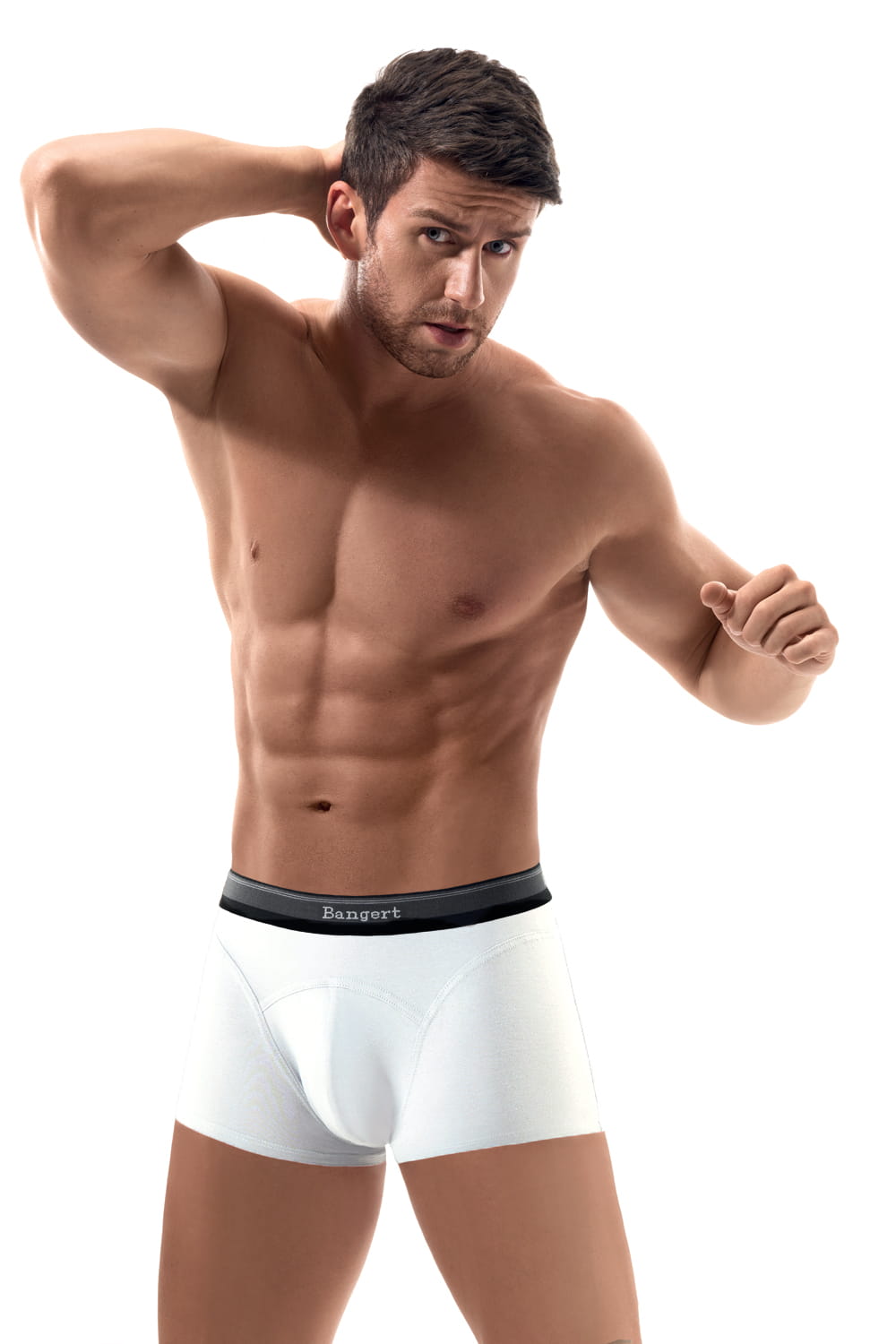 Modalowe bokserki z gumą i koszyczkiem