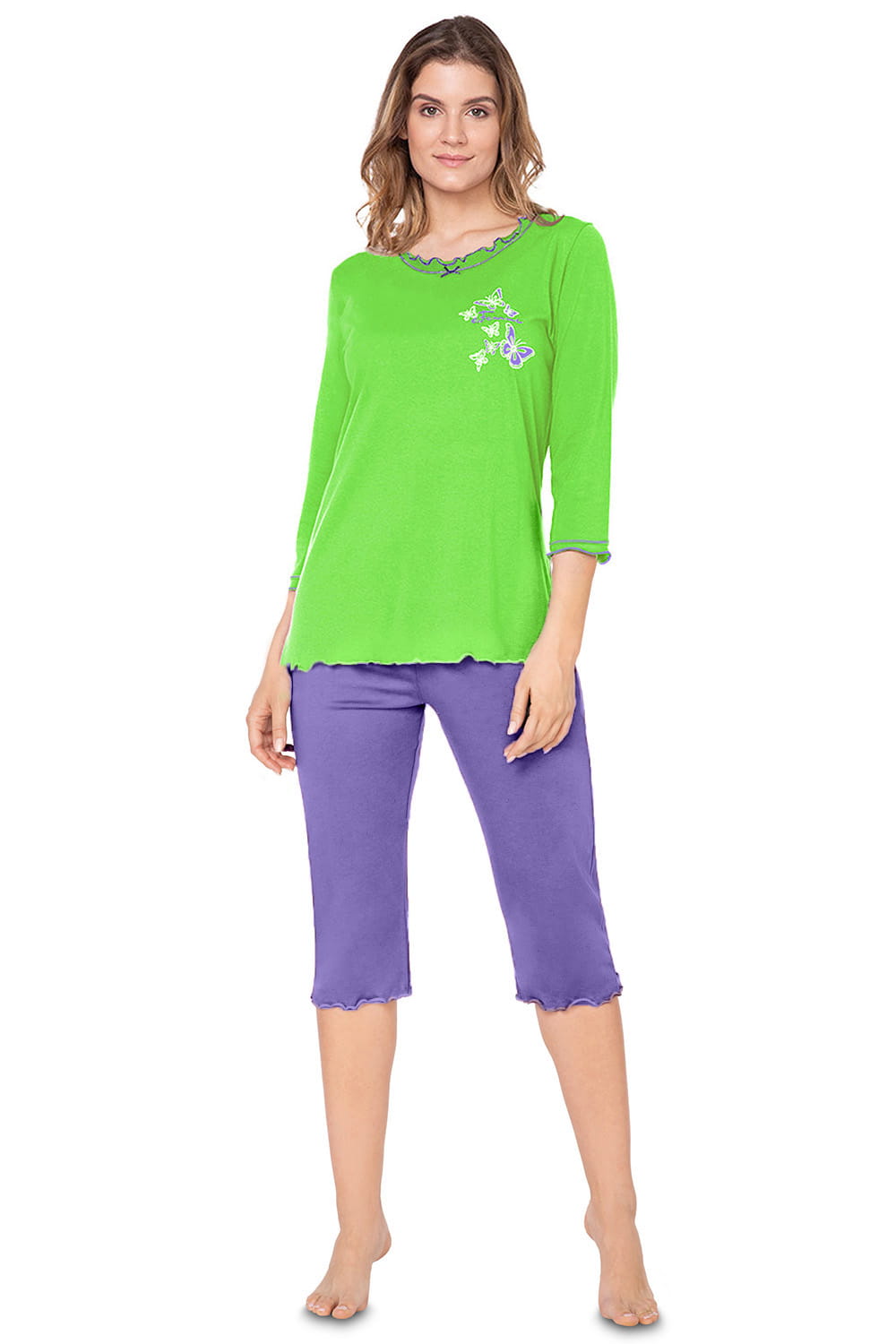 Celina Piżama damska modal/bawełna - intensywne kolory