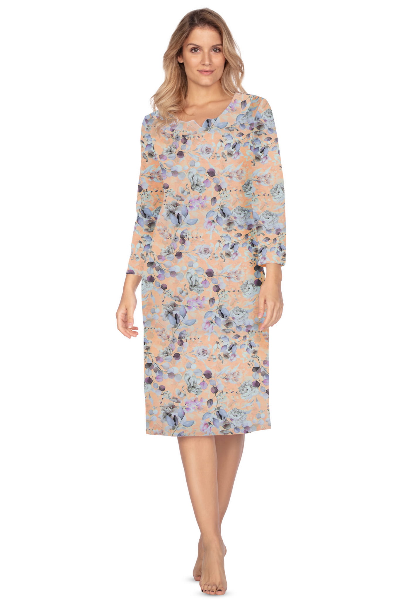 Koszula nocna damska 100% bawełna - ANA - różne druki 